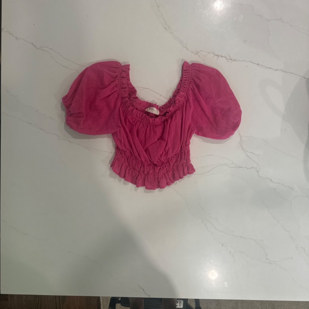 Altar'd State Pink🌸 Ruffled Halter Top, Size Small - Picture 4 of 4